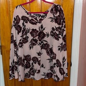 Charlotte Russe Pink floral blouse